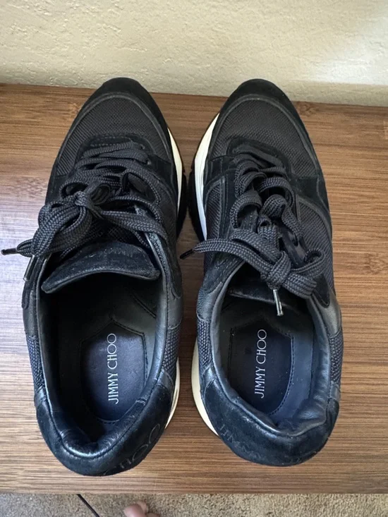 Jimmy Choo Black Raine Sneakers - Picture 4 of 8